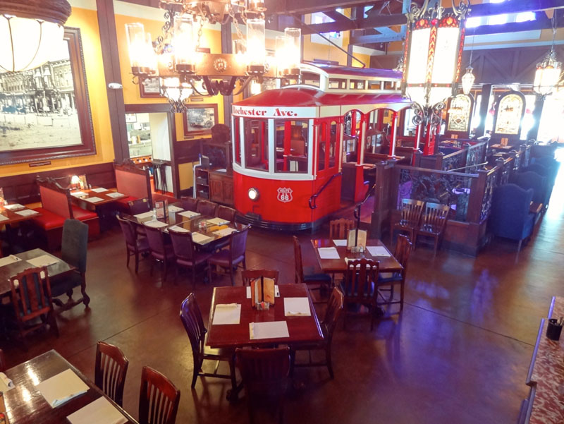 Rancho Cucamonga Old Spaghetti Factory trolley