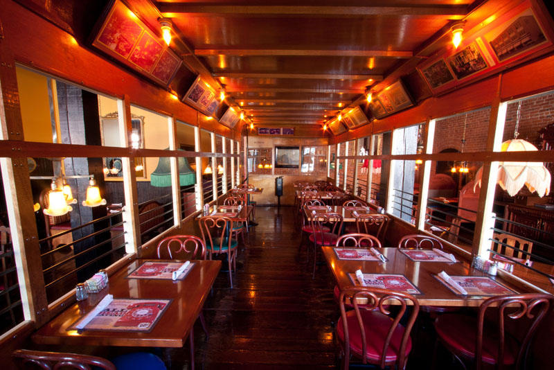 Spokane Old Spaghetti Factory trolley interior