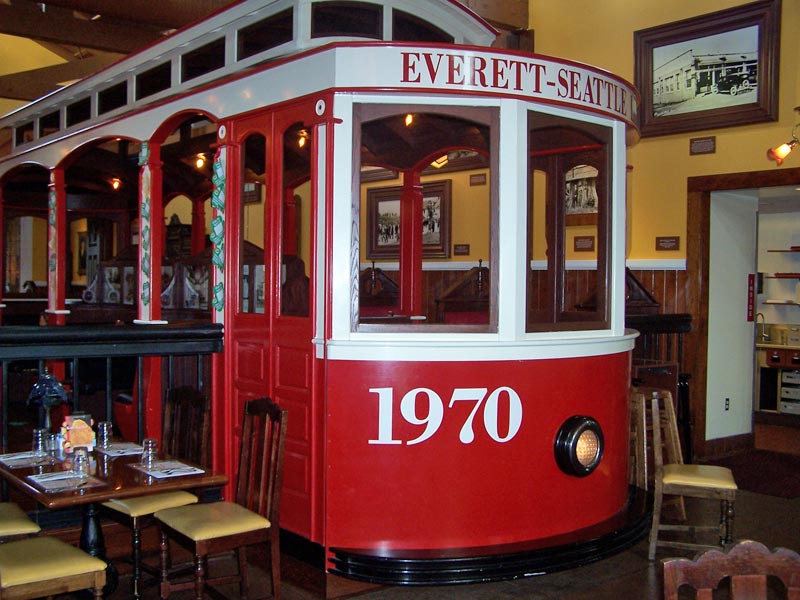 Lynnwood Old Spaghetti Factory trolley