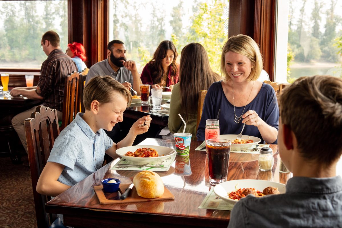 Family Dining at The Old Spaghetti Factory