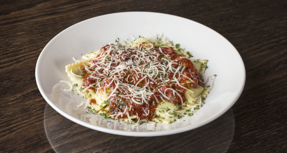 plate of The Old Spaghetti Factory's ravioli